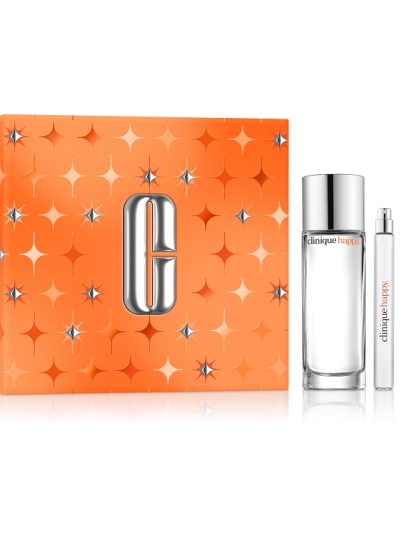Clinique Perfectly Happy zestaw perfumy 50ml + perfumy 10ml + nawilżający błyszczyk do ust 3.4ml