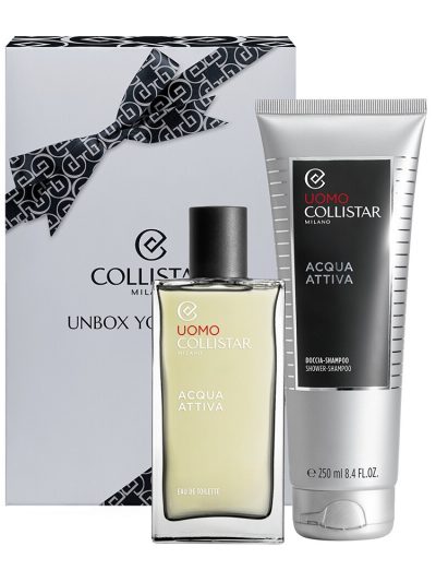 Collistar Unbox Your Style zestaw Acqua Attiva woda toaletowa spray 100ml + żel pod prysznic 250ml