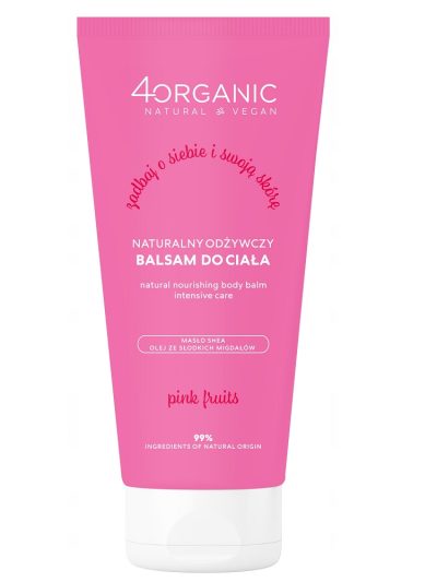4organic Naturalny odżywczy balsam do ciała Pink Fruits 150ml
