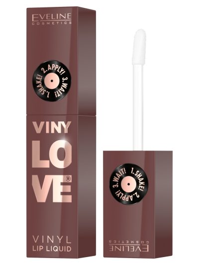 Eveline Cosmetics VinyLove długotrwała pomadka płynna z efektem winylowym 07 Nudy 4ml
