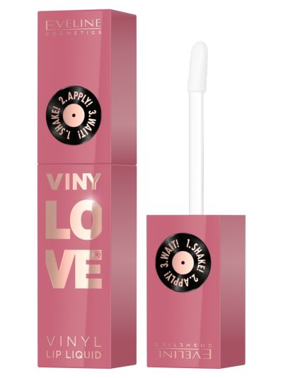Eveline Cosmetics VinyLove długotrwała pomadka płynna z efektem winylowym 05 Rosy 4ml