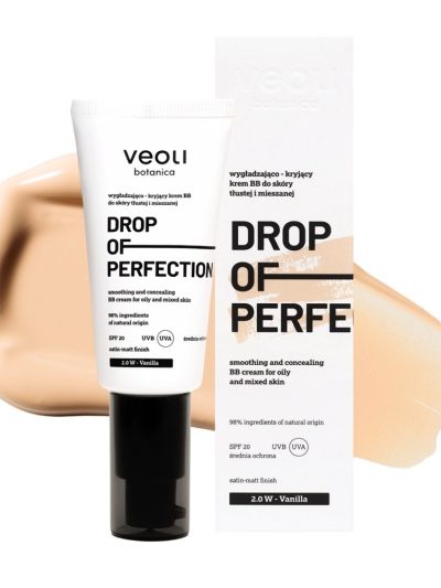 Veoli Botanica Drop Of Perfection wygładzająco-kryjący krem BB do skóry tłustej i mieszanej 2.0 W Vanilla 30ml