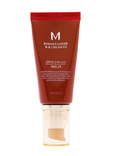 Missha M Perfect Cover BB Cream SPF42/PA+++ wielofunkcyjny krem BB No.21 Light Beige 50ml