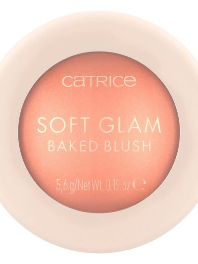 Catrice Soft Glam Baked Blush róż wypiekany rozświetlający 020 Peachy Breeze 5.6g