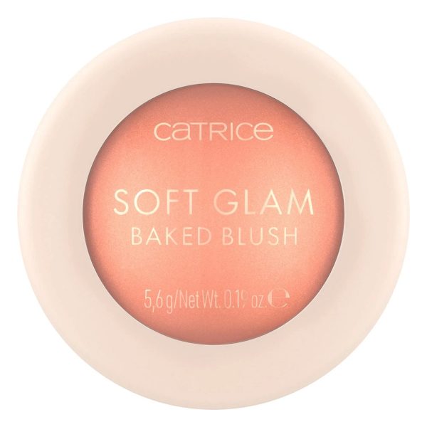 Catrice Soft Glam Baked Blush róż wypiekany rozświetlający 020 Peachy Breeze 5.6g