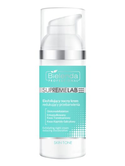 Bielenda Professional SupremeLab Skin Tone eksfoliujący nocny krem redukujący przebarwienia 50ml