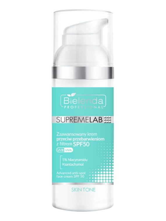 Bielenda Professional SupremeLab Skin Tone zaawansowany krem przeciw przebarwieniom z filtrem SPF50 50ml