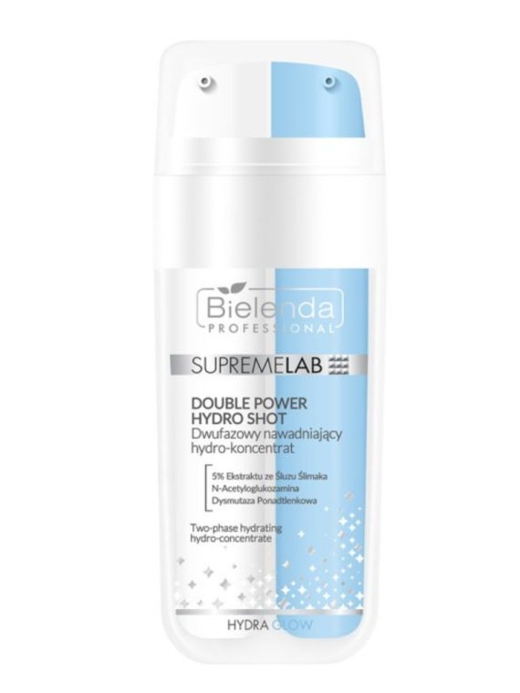 Bielenda Professional SupremeLab Hydra Glow dwufazowy nawadniający hydro-koncentrat z ekstraktem ze śluzu ślimaka 30ml