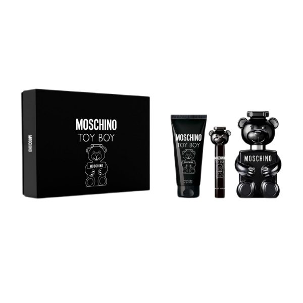 Moschino Toy Boy zestaw woda perfumowana 100ml + perfumowany żel do ciała 100ml + woda perfumowana 10ml