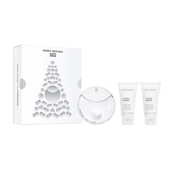 Issey Miyake A Drop D'issey zestaw woda perfumowana 50ml + nawilżający krem do rąk 2x50ml