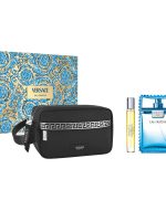 Versace Man Eau Fraiche zestaw woda toaletowa spray 100ml + woda toaletowa spray 10ml + kosmetyczka