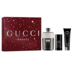 Gucci Guilty Pour Homme zestaw woda toaletowa 90ml + żel pod prysznic 50ml + dezodorant sztyft 75ml