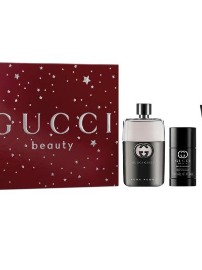 Gucci Guilty Pour Homme zestaw woda toaletowa 90ml + żel pod prysznic 50ml + dezodorant sztyft 75ml