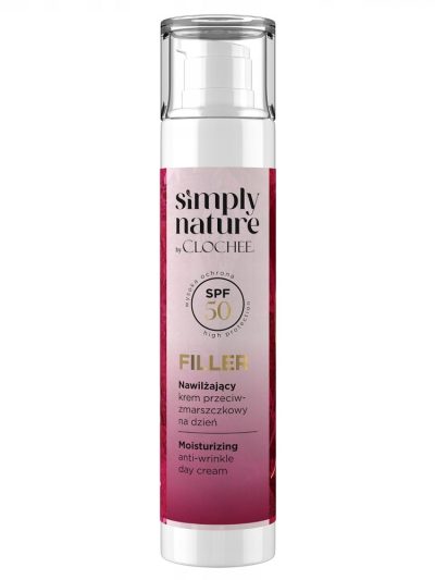 Clochee Simply Nature Filler nawilżający krem przeciwzmarszczkowy na dzień SPF50 50ml