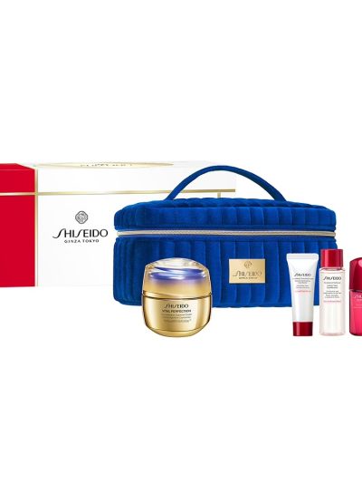 Shiseido Lifting And Redensifying Supreme Ritual zestaw krem przeciwzmarszczkowy 50ml + pianka oczyszczająca 15ml + lotion do twarzy 30ml + serum do twarzy 10ml + kosmetyczka