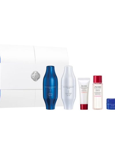 Shiseido Bio-Performance Skin Filler Deluxe zestaw serum do twarzy 2x30ml + pianka oczyszczająca do twarzy 15ml + lotion do twarzy 30ml + krem do twarzy 5ml