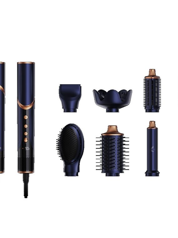 Lovio Multistyler AirStyle suszarko-lokówka 8w1 do włosów Granatowo-Miedziana LVHS001BL