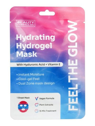 Beauty Formulas Hydrating Hydrogel Mask hydrożelowa maska nawilżająca z kwasem hialuronowym i witaminą E 1szt.