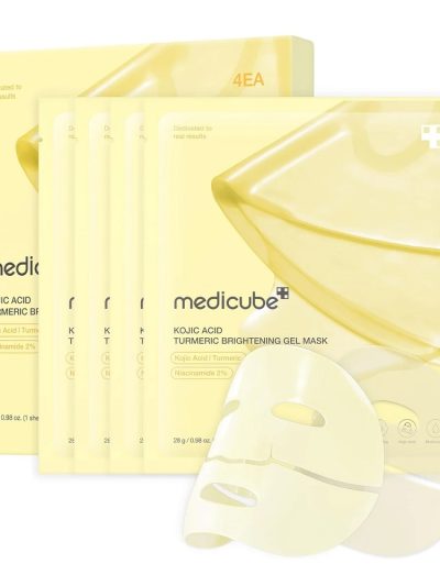 Medicube Kojic Acid Turmeric Brightening Gel Mask rozświetlająca maska do twarzy 4x28g