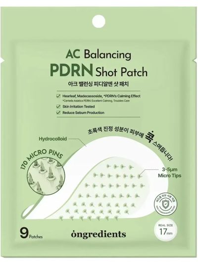 Ongredients AC Balancing PDRN Shot Patch plastry na wypryski 9szt