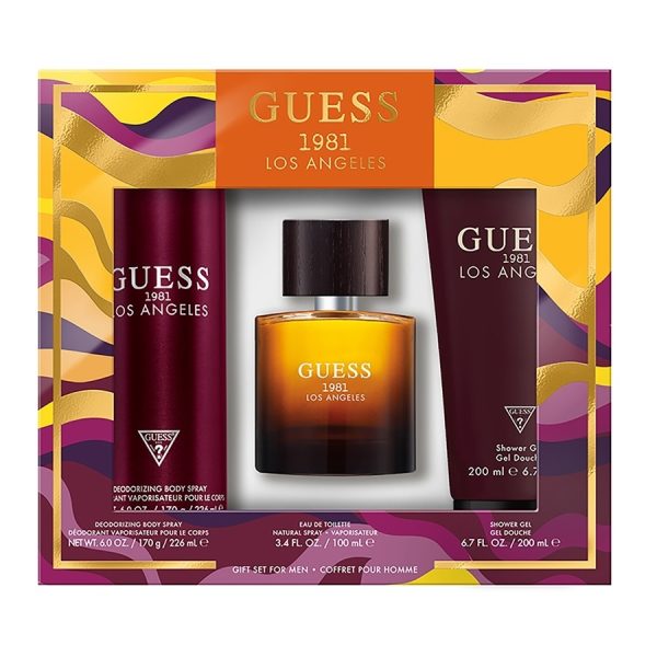 Guess 1981 Los Angeles For Men zestaw woda toaletowa 100ml + żel pod prysznic 200ml + dezodorant 226ml