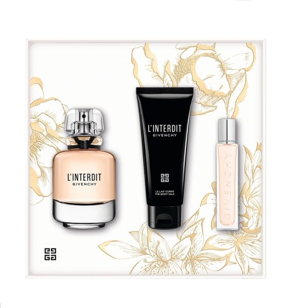 Givenchy L'interdit zestaw woda perfumowana 80ml + mleczko do ciała 74ml + woda perfumowana 12.5ml
