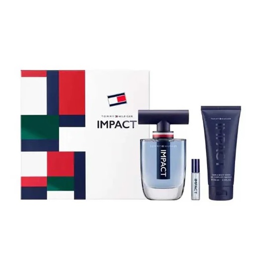 Tommy Hilfiger Impact zestaw woda toaletowa 100ml + żel pod prysznic 100ml + miniatura wody toaletowej 4ml