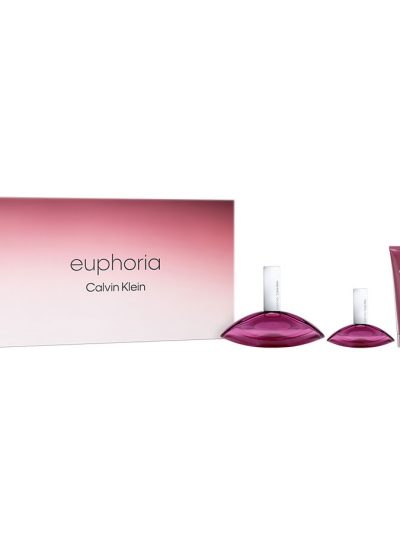 Calvin Klein Euphoria zestaw woda perfumowana 100ml + woda perfumowana 30ml + balsam do ciała 100ml