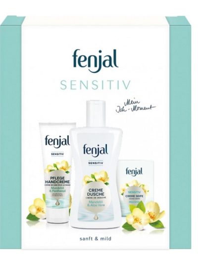 Fenjal Sensitive zestaw krem do rąk 75ml + żel pod prysznic 200ml + mydło w kostce 100g