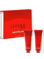 Mont Blanc Legend Red zestaw miniatura wody perfumowanej spray 7.5ml + krem do twarzy 30ml + żel oczyszczający 30ml