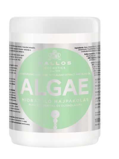 Kallos KJMN Algae Moisturizing Hair Mask nawilżająca maska do włosów z ekstraktem z alg i oliwą z oliwek 1000ml
