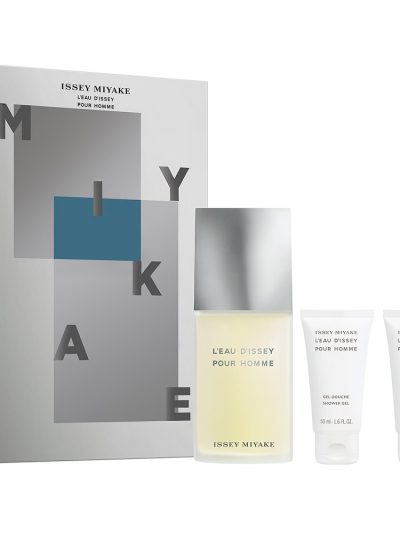 Issey Miyake L'Eau d'Issey Pour Homme zestaw woda toaletowa 125ml + żel pod prysznic 50ml + balsam po goleniu 50ml