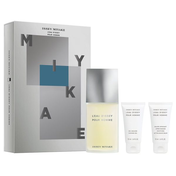 Issey Miyake L'Eau d'Issey Pour Homme zestaw woda toaletowa 125ml + żel pod prysznic 50ml + balsam po goleniu 50ml