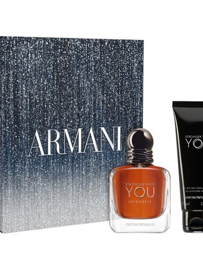 Giorgio Armani Stronger With You Intensely zestaw woda perfumowana 50ml + żel pod prysznic 75ml