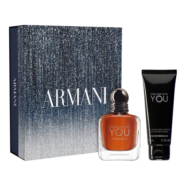 Giorgio Armani Stronger With You Intensely zestaw woda perfumowana 50ml + żel pod prysznic 75ml