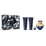 Versace Dylan Blue Pour Femme zestaw woda perfumowana 100ml + żel pod prysznic 100ml + balsam do ciała 100ml + miniatura wody perfumowanej 5ml