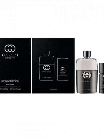 Gucci Guilty Pour Homme zestaw woda toaletowa 90ml + dezodorant sztyft 75ml