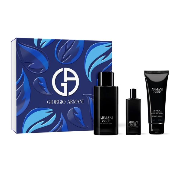 Giorgio Armani Armani Code Pour Homme zestaw woda toaletowa 125ml + żel pod prysznic 75ml + woda toaletowa 15ml