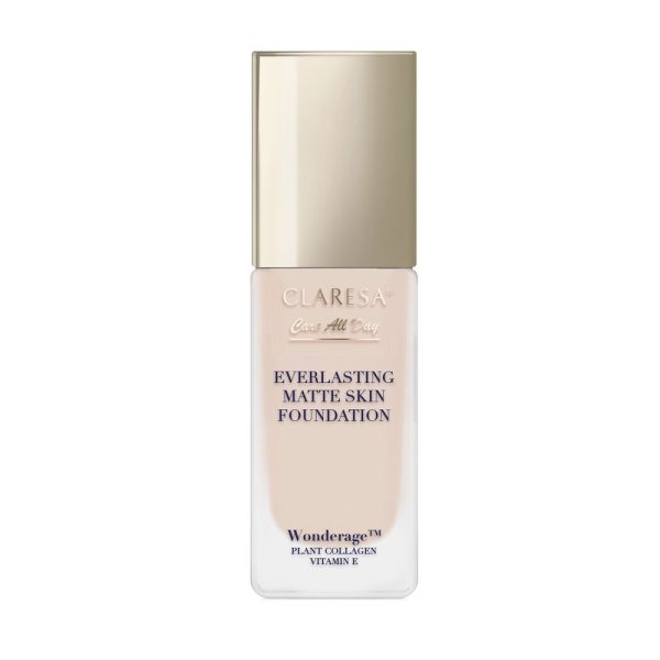 Claresa Care All Day Everlasting Matte Skin Foundation podkład matująco-wygładzający 02 Light Beige 32ml