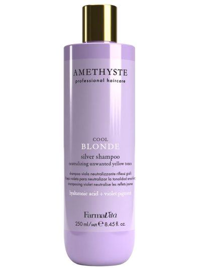 Farmavita Amethyste Cool Blonde szampon do włosów siwych i rozjaśnianych 250ml