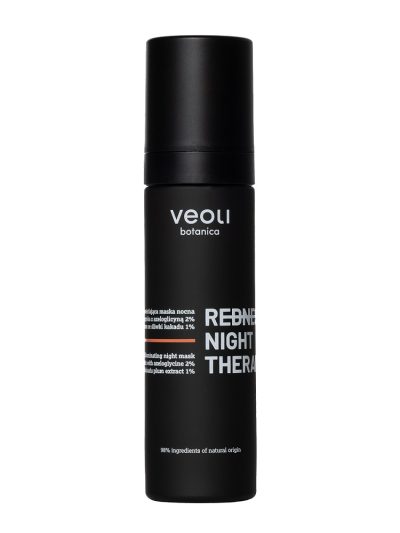 Veoli Botanica Redness Night Therapy kojąco-rozświetlająca maska nocna na naczynka 50ml