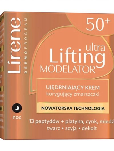 Lirene Ultra Lifting Modelator ujędrniający krem korygujący zmarszczki na noc 50ml