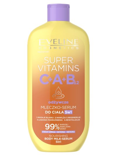 Eveline Cosmetics Super Vitamins odżywcze mleczko–serum do ciała 5w1 350ml