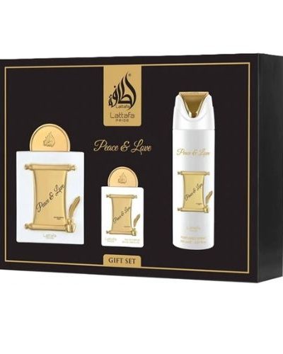 Lattafa Peace & Love edp 100 ml zestaw