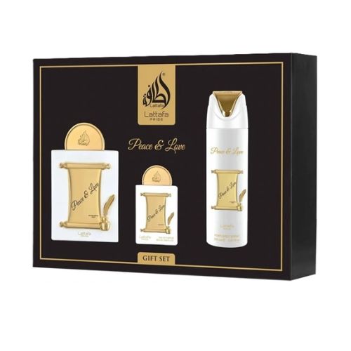 Lattafa Peace & Love edp 100 ml zestaw