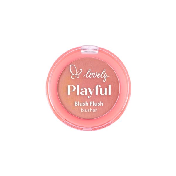 Lovely Playful Blush Flush kremowo-pudrowy róż do policzków 02 Poppy 7g
