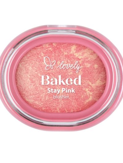 Lovely Stay Pink Baked Blusher wypiekany róż do policzków 04 3.5g