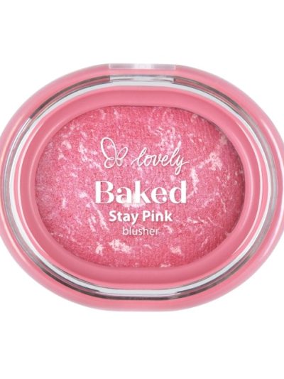 Lovely Stay Pink Baked Blusher wypiekany róż do policzków 02 3.5g