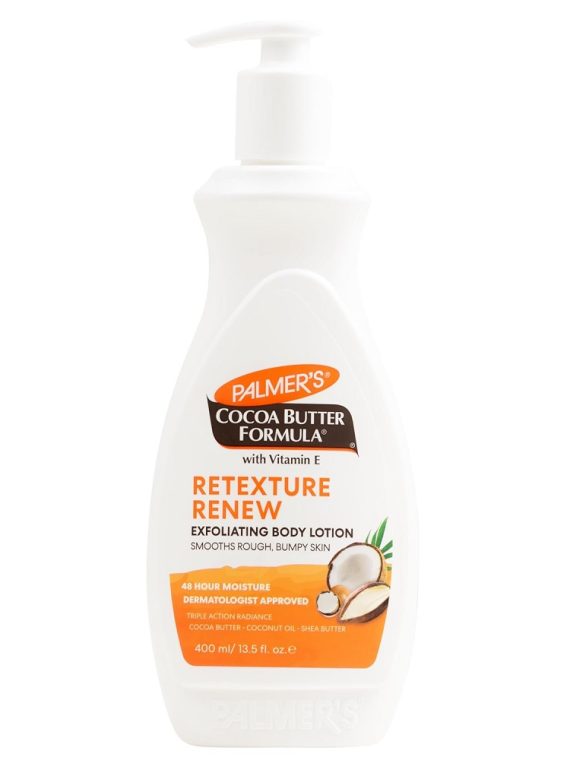 PALMER'S Retexture Renew Exfoliating Body Lotion peelingujący balsam do ciała 400ml