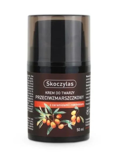 Skoczylas Krem do twarzy przeciwzmarszczkowy z ceramidami i rokitnikiem 50ml